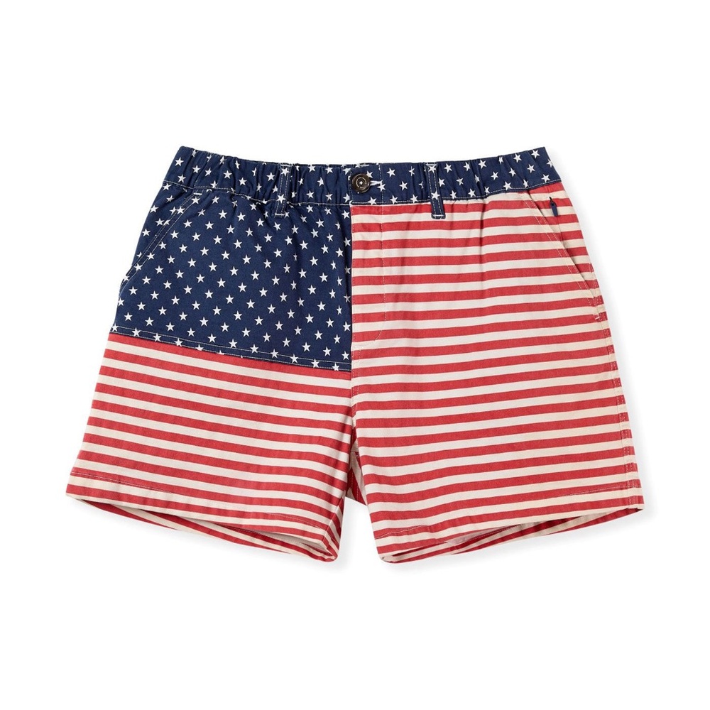 Chubbies Patriotic Stars & Stripes Shorts - Red, White & Blue